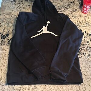 New never worn Black Jordan Hoodie with White Logo